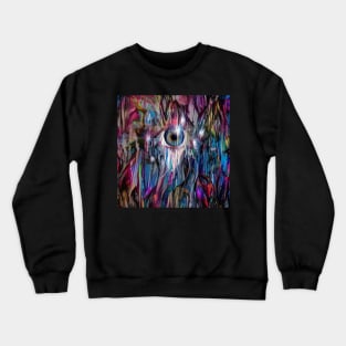 Eye in colorful space Crewneck Sweatshirt